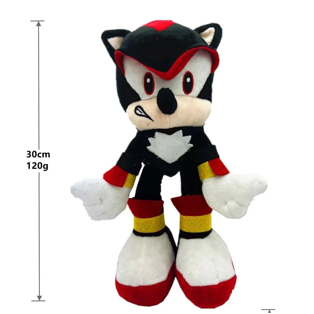 28cm Sonic action figure Soft toys Hedgehog model plush toy Sofa bedroom decoration children birthday gifts