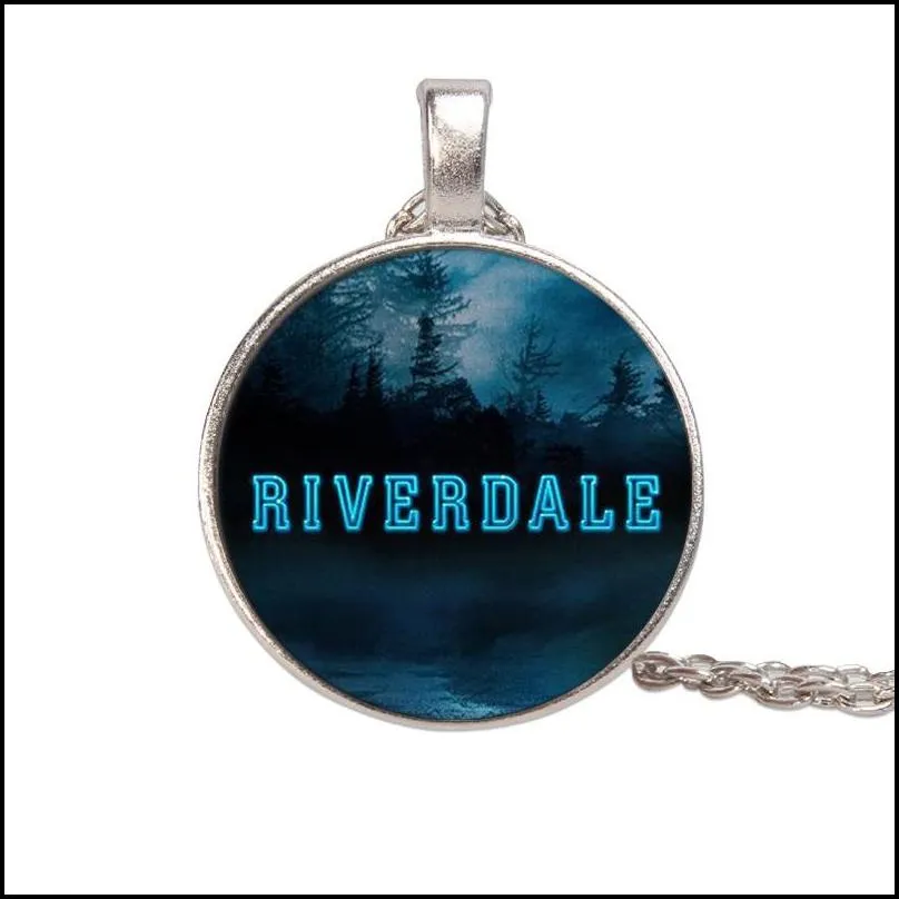 pretty mysteries of riverdale movie jewelry glass necklace handmade charm pendant sweater chains necklaces