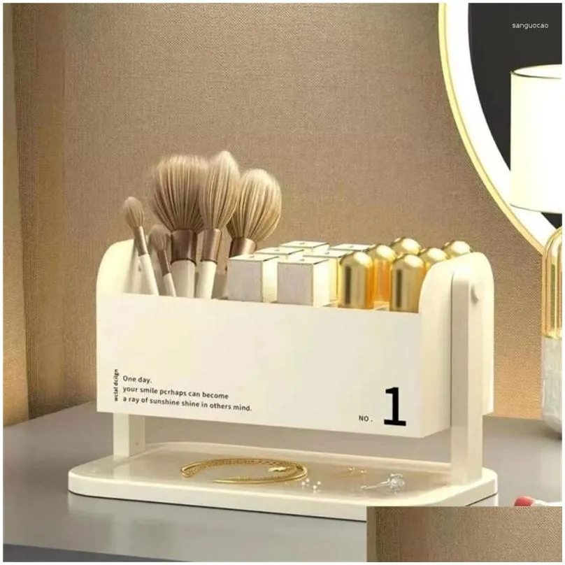 Storage Boxes Makeup Desktop Cosmetic Box For Lipstick Jewerly Brush