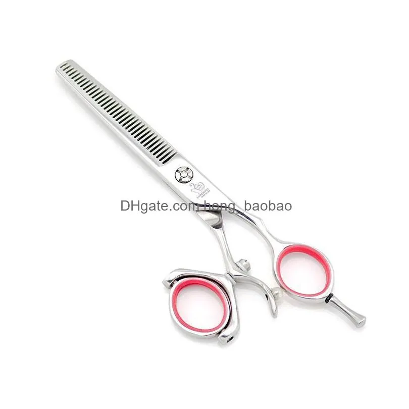 hair shears silver 180 360 swivel hair scissors 5.5 inch 6 inch barber scissors wholesale lyrebird high class 5sets/lot 