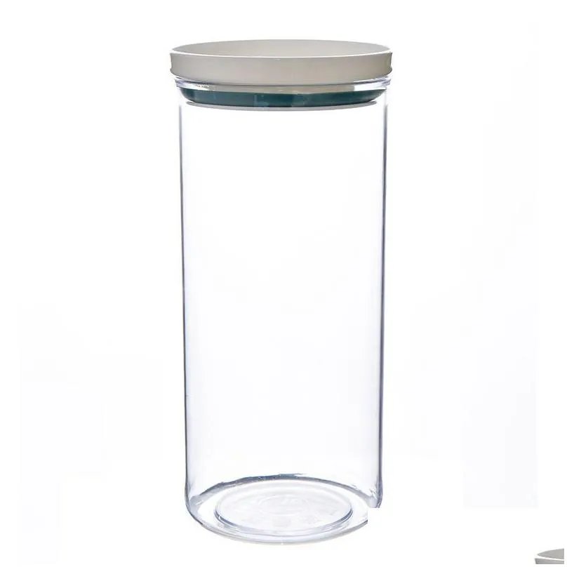 Circular sealed jar Kitchen refrigerator storage box stacked with grain preservation box Food sealed box Storage tank