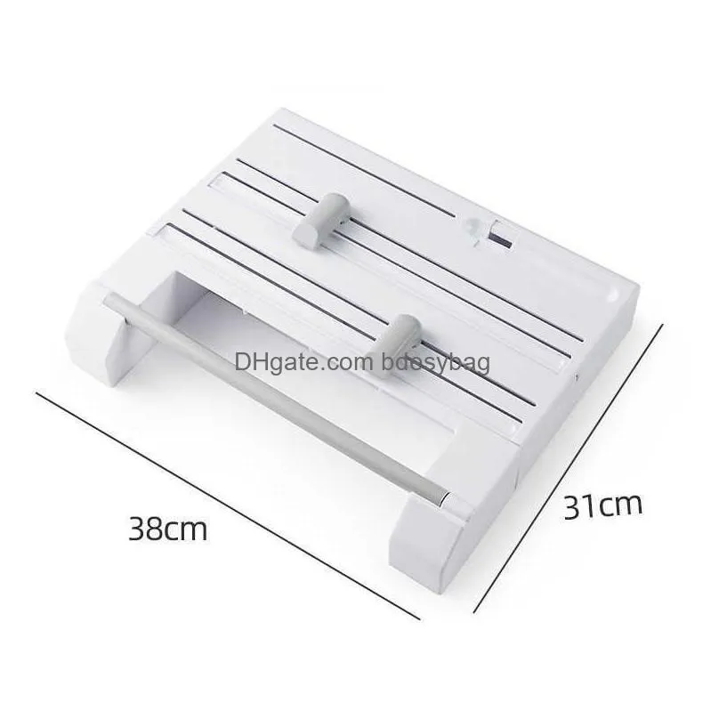 Disposable Take Out Containers Disposable Take Out Containers Wall Mount Cling Film Cutter Paper Towel Rack Tissue Preservative Holder Dhgts