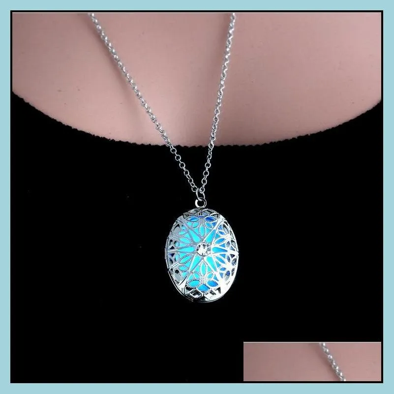 statement necklace glow necklace glow in the dark after uv absorption necklace noctilucent necklace friendship love gifts pendants