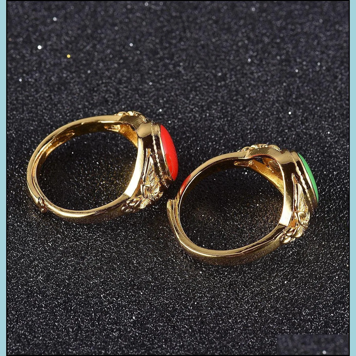 vintage wedding ring for women luxury color sand gold ring round acrylic stone rings