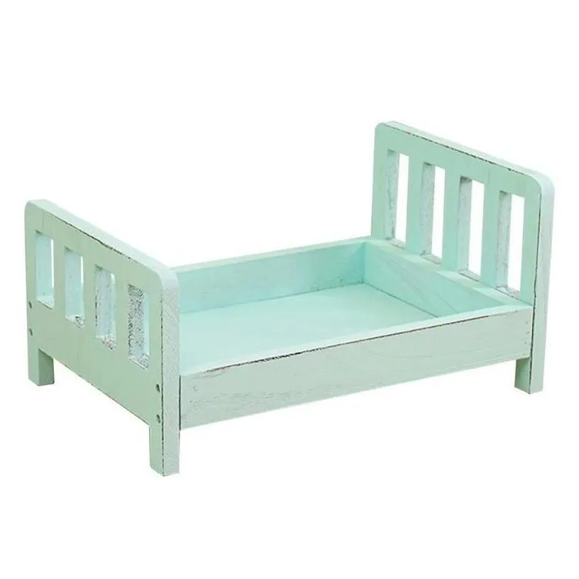 Baby Cribs Born Props For Pography Wood Detachable Bed Mini Desk Tables Background Accessories Drop Delivery Kids Maternity Nursery B