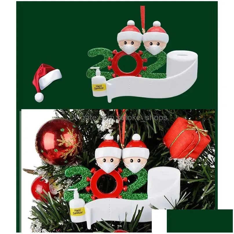 christmas decorations christmas ornament xmas snowman pendants with face mask diy christmas tree family party cute gift