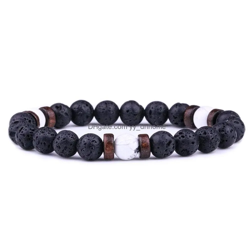 natural moonstone bead tibetan buddha bracelet chakra lava stone  oil diffuser bracelets women men jewelry gift