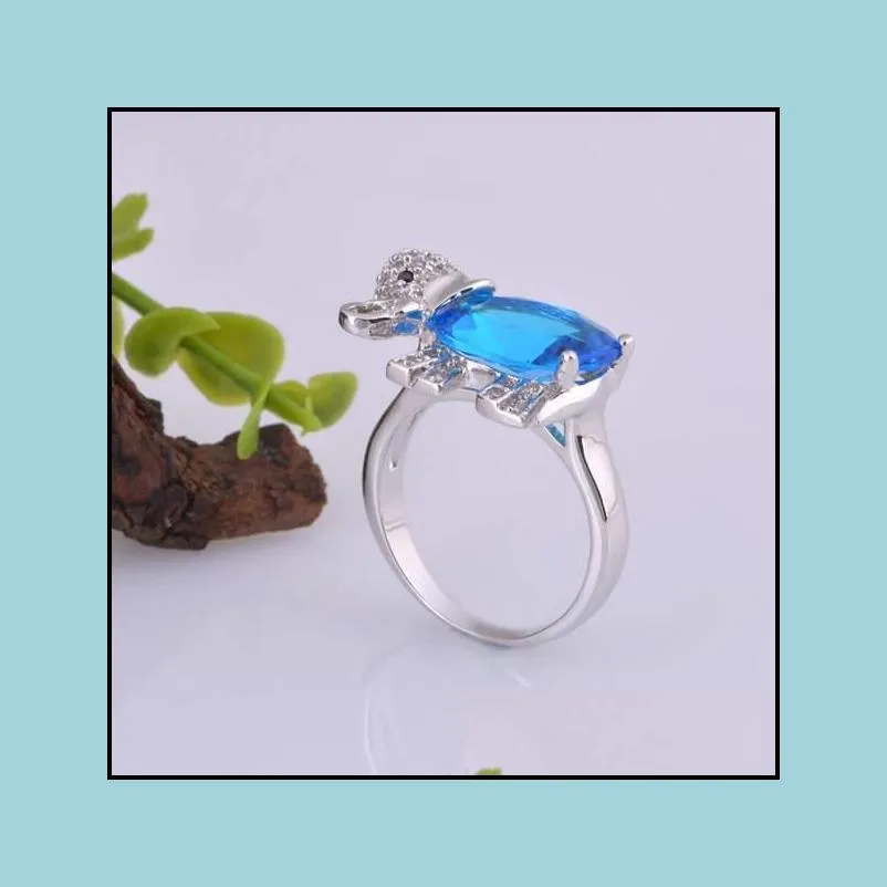 wedding rings 925 silver ring zircon sparkling red/blue/purple fashion jewelry anillo de plata gemstone rings