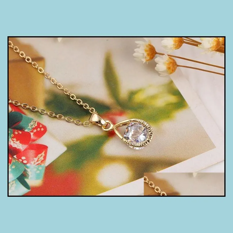 Pendant Necklaces Pendant Necklace Noctilucent Water Drop Shape Oil Diffuser Glow Locket Necklaces Gold Drop Delivery Jewelry Necklace Dhysn