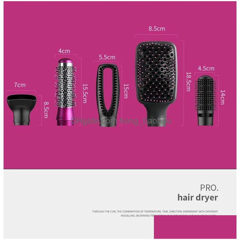  hair dryer hair curler comb single step hair dryer salon household