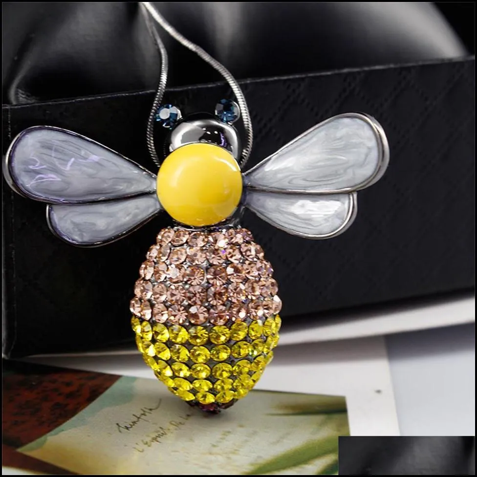 Pendant Necklaces Chokers Necklaces Gold Sier Color Necklace Luxury Jewelry Animal Bee Pendant Drop Delivery Jewelry Necklaces Pendant Dhrq3