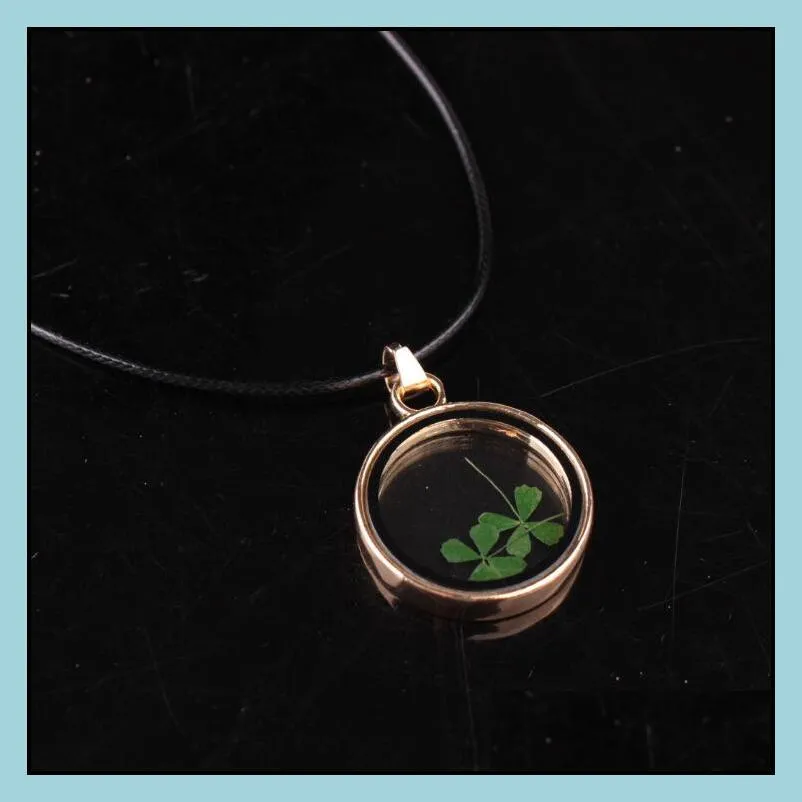 Pendant Necklaces Dandelions Necklaces Seed Floating Locket Novetly Plants Wish Necklace Drop Delivery Jewelry Necklaces Pendants Dh42T