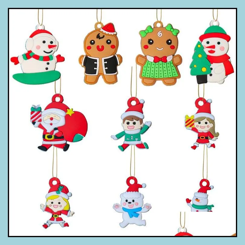 Charms 12Pcs Christmas Cute Gingerbread Man Biscuit Pendant Charms Beverages Jewelry Accessories Diy Funny Earrings Findings On Sale D Dhygx