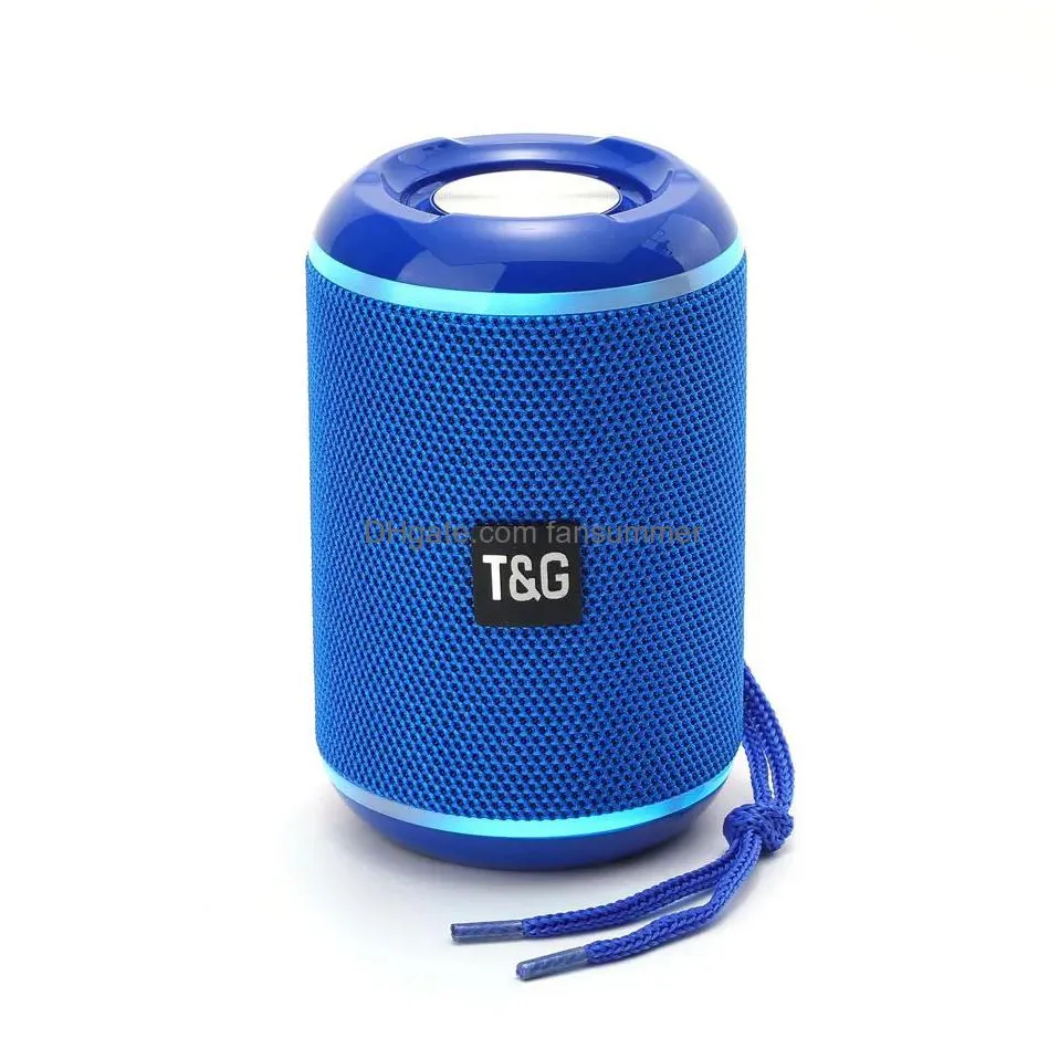 Tg291 Portable Speaker Wireless Bluetooth Speakers Powerf High Outdoor Bass Hifi Tf Fm Radio With Led Drop Delivery Dhn4P