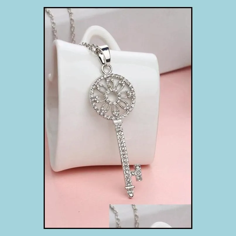 key chain necklace statement necklaces rhinestone charms pendants necklaces