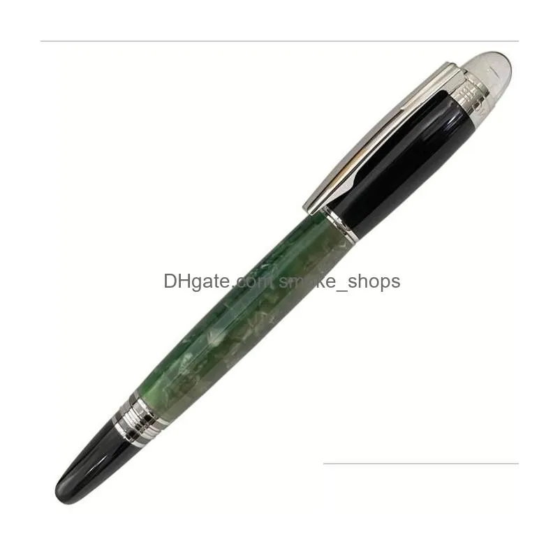 wholesale 5a and number top black pen gel crystal series circle cove m rollerball ball with roller silver on guxgs