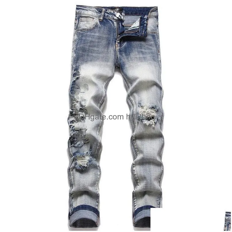 mens designer jeans jeans for men jeans european jean hombre mens pants trousers biker embroidery ripped for trend cotton fashion jean men cargo pants black hip