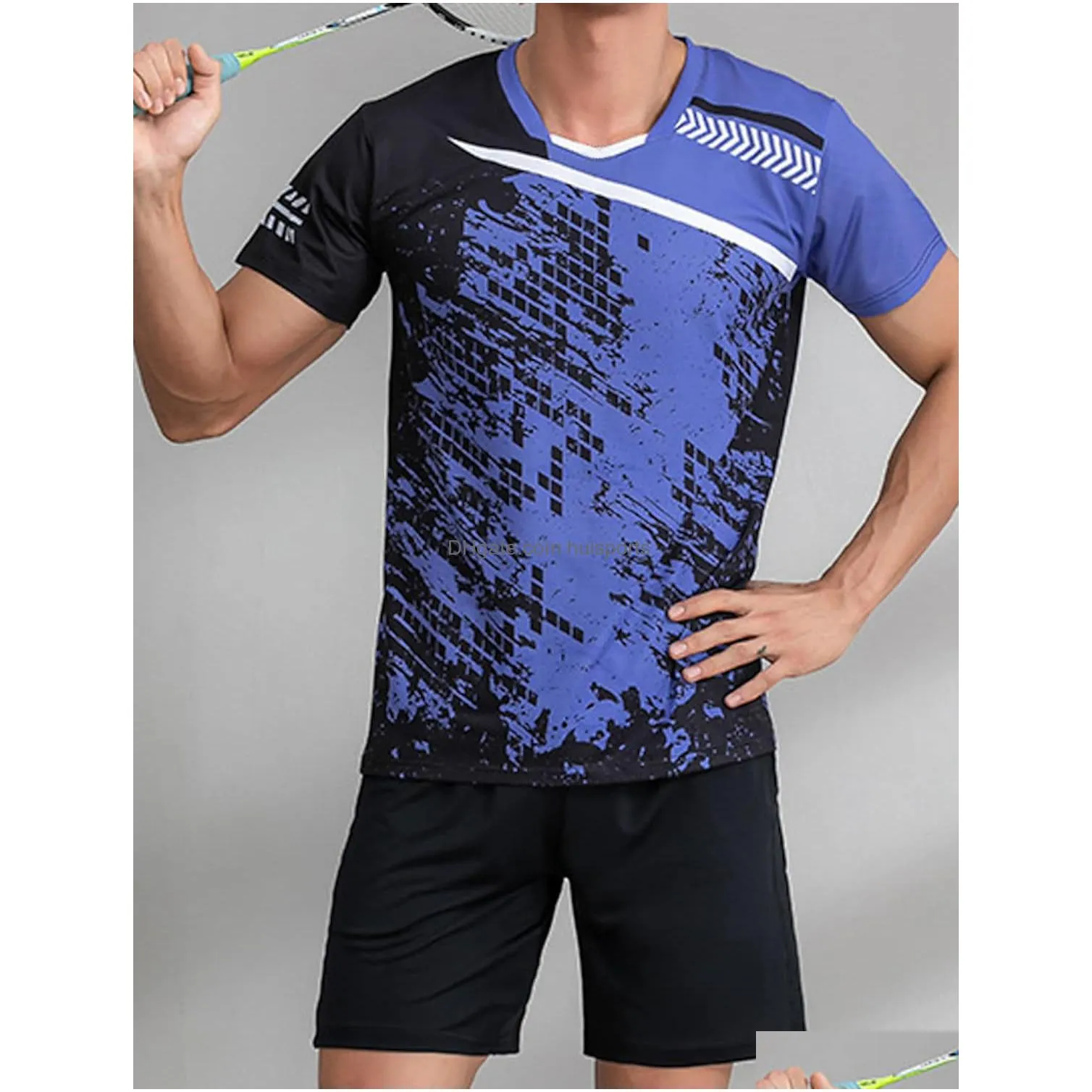 outdoor t-shirts tennis shirt for men clothing mens sport t-shirt oversized badminton tee shirt fashion summer run tops quick-dry short sleeve