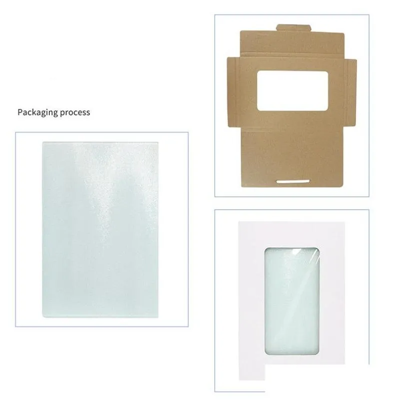 Sublimation Tempered Glass Cutting Board 20x28cm in Kitchen Dining & Bar Thermal Transfer Blank Coating Consumables Square Cutting