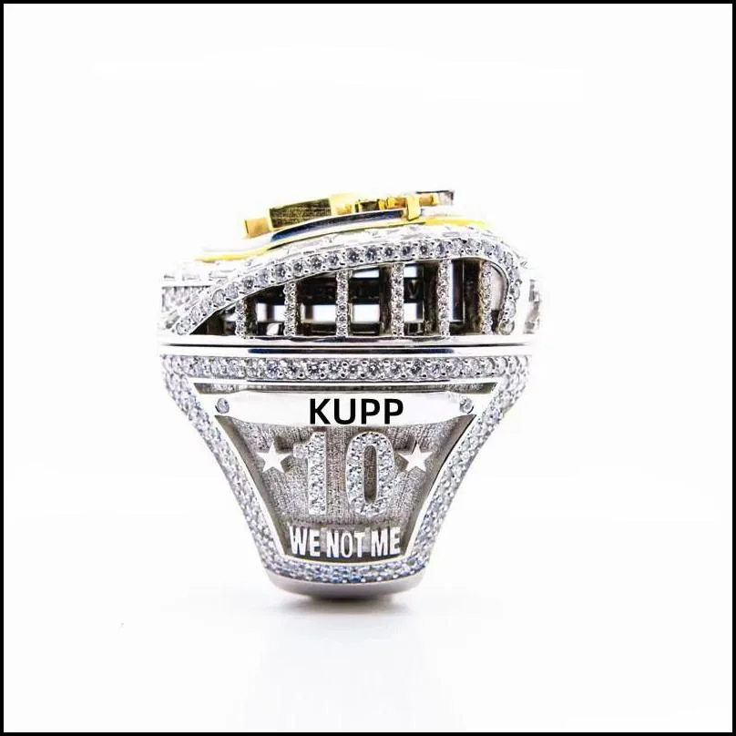 Cluster Rings High-End Quality 9 Players Name Ring Stafford Kupp Donald 2021 2022 World Series Rams Team Championship With Wooden Disp Dhibd