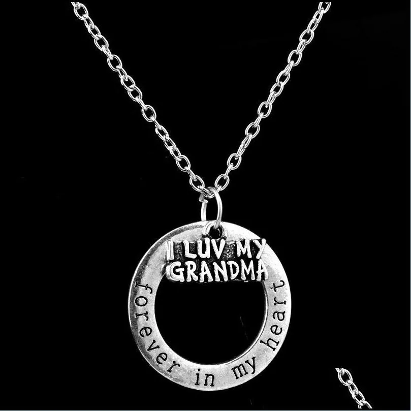 pendant necklace family gift elegant necklaces letter forever in my heart for christmas chain necklaces