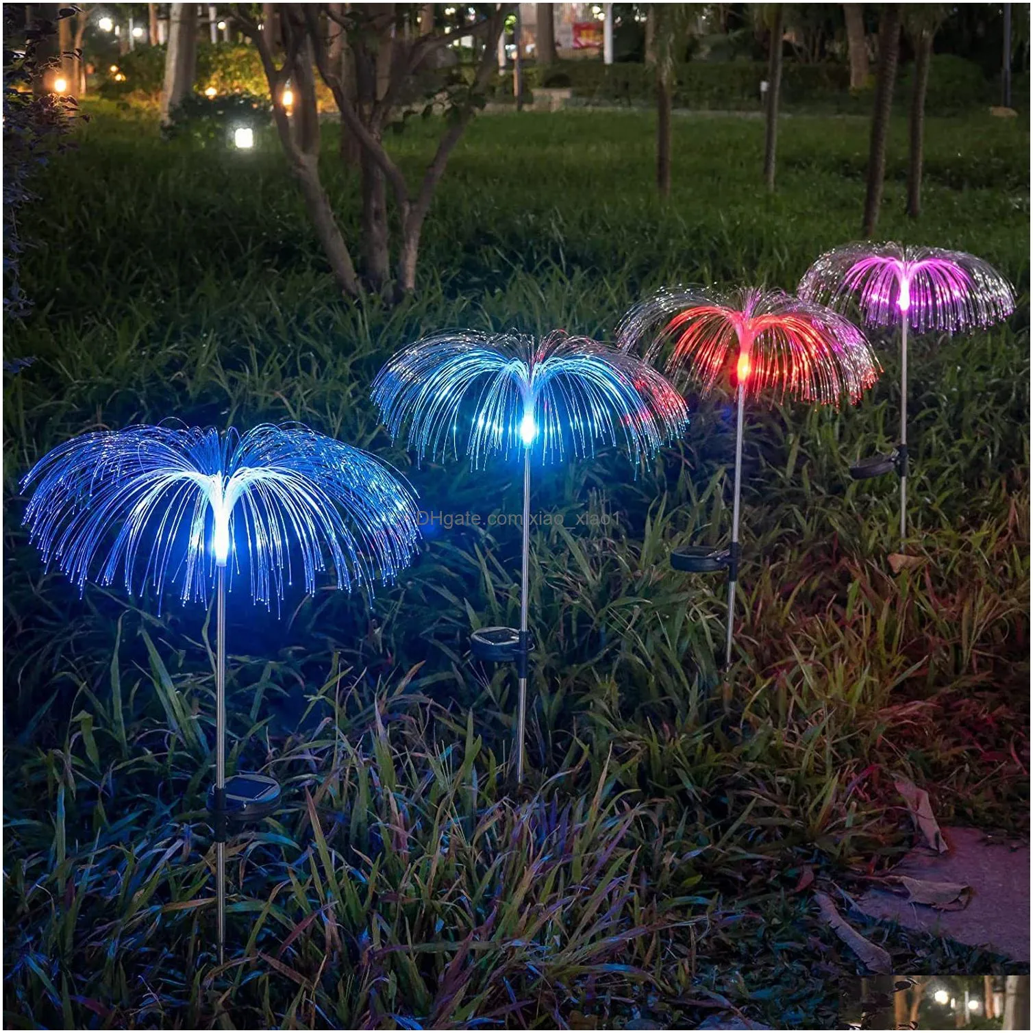 solar led jellyfish light lawn lamp outdoor waterproof landscape light for yardpathwaygardenholiday decor atmosphere decoration7950817