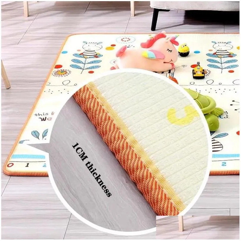 Baby Rugs Playmats Thicken 1cm Baby Foam Crawling Mat Children EVA Educational Toys Kids Soft Floor Game Mat Chain Fitness Gym Game Carpet