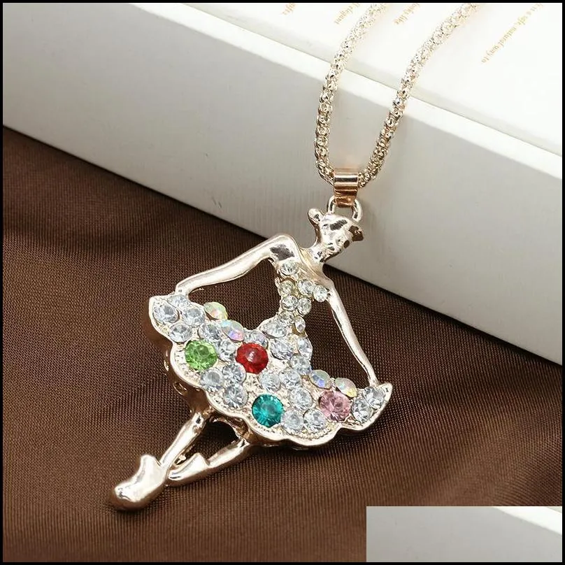 necklaces pendant fine jewelry gold plated rhinestone opal shining n elegant necklaces pendants long chain necklace