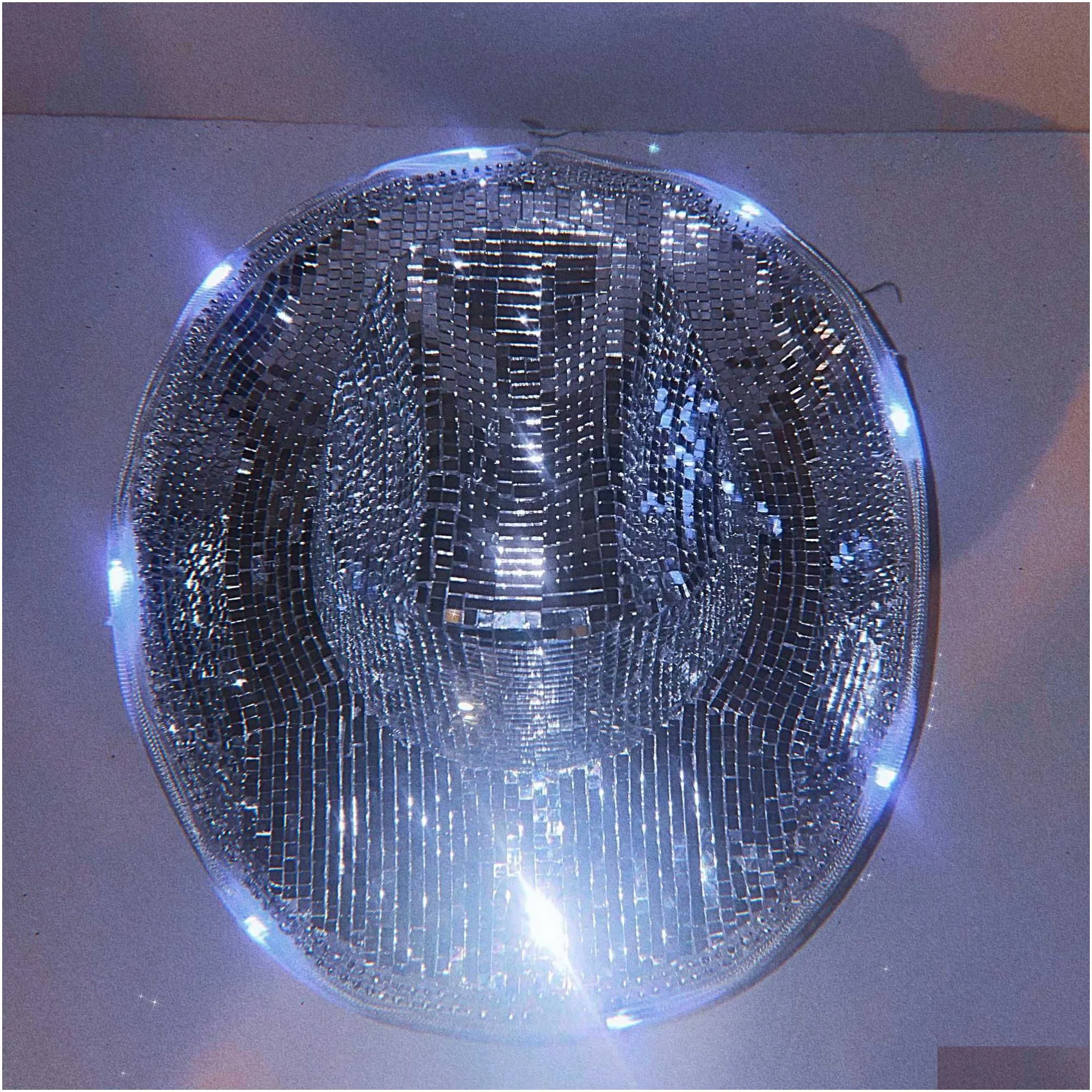 Party Hats Party Hats New Fashion Ic Disco Ball  Festival Glass Glitter Cap Mirror For Dj Club Stage Bar Dance L221012 Drop Deli Dhsab