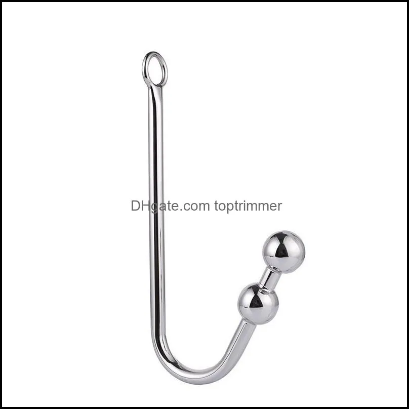 stainless steel anal hook prostate massage gay butt plug with ball dilator for men and women