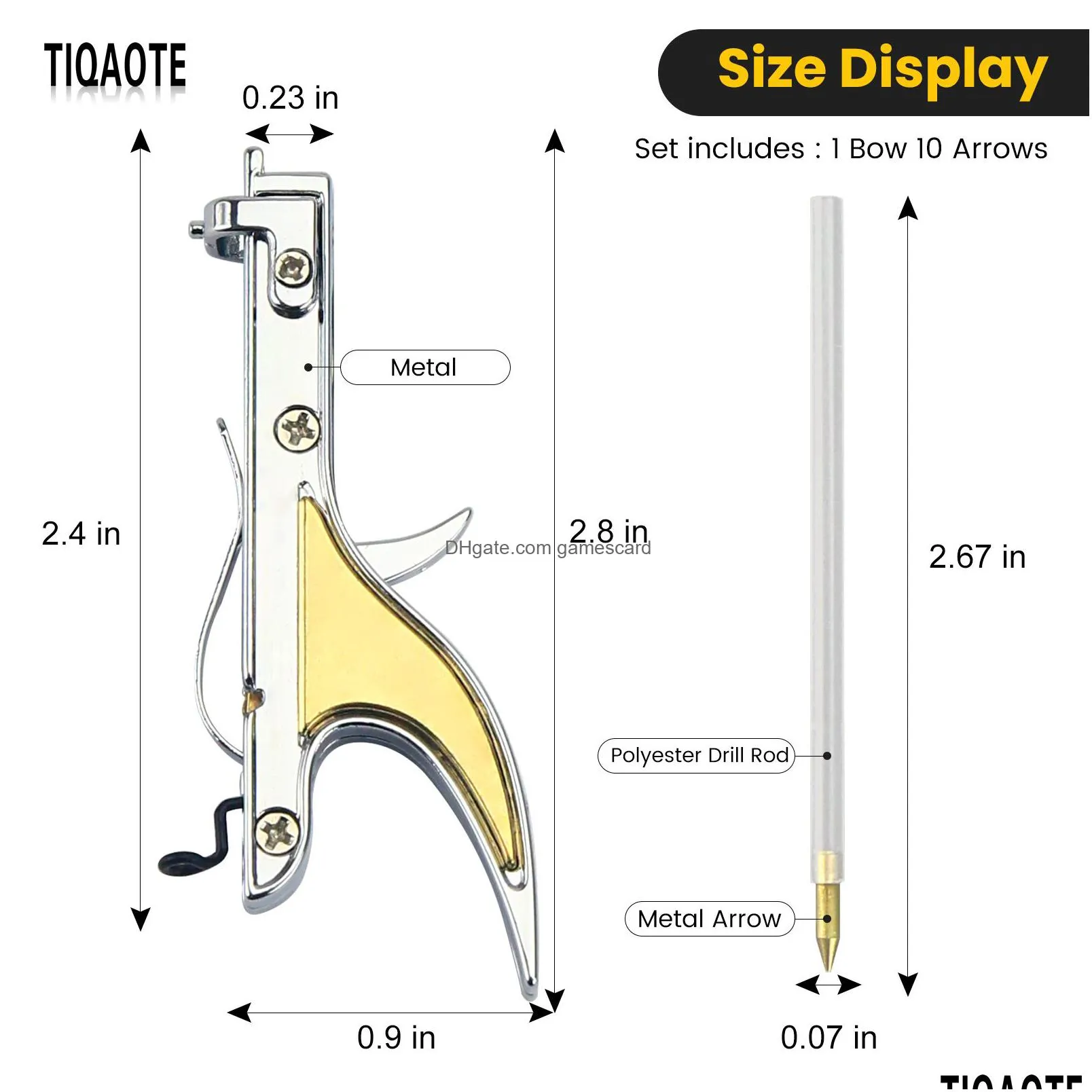 Pocket Crossbow Mini Model Bow And Arrow Hunting Outdoor Miniature Art Craft Collectible For Adt Drop Delivery Dhx1E