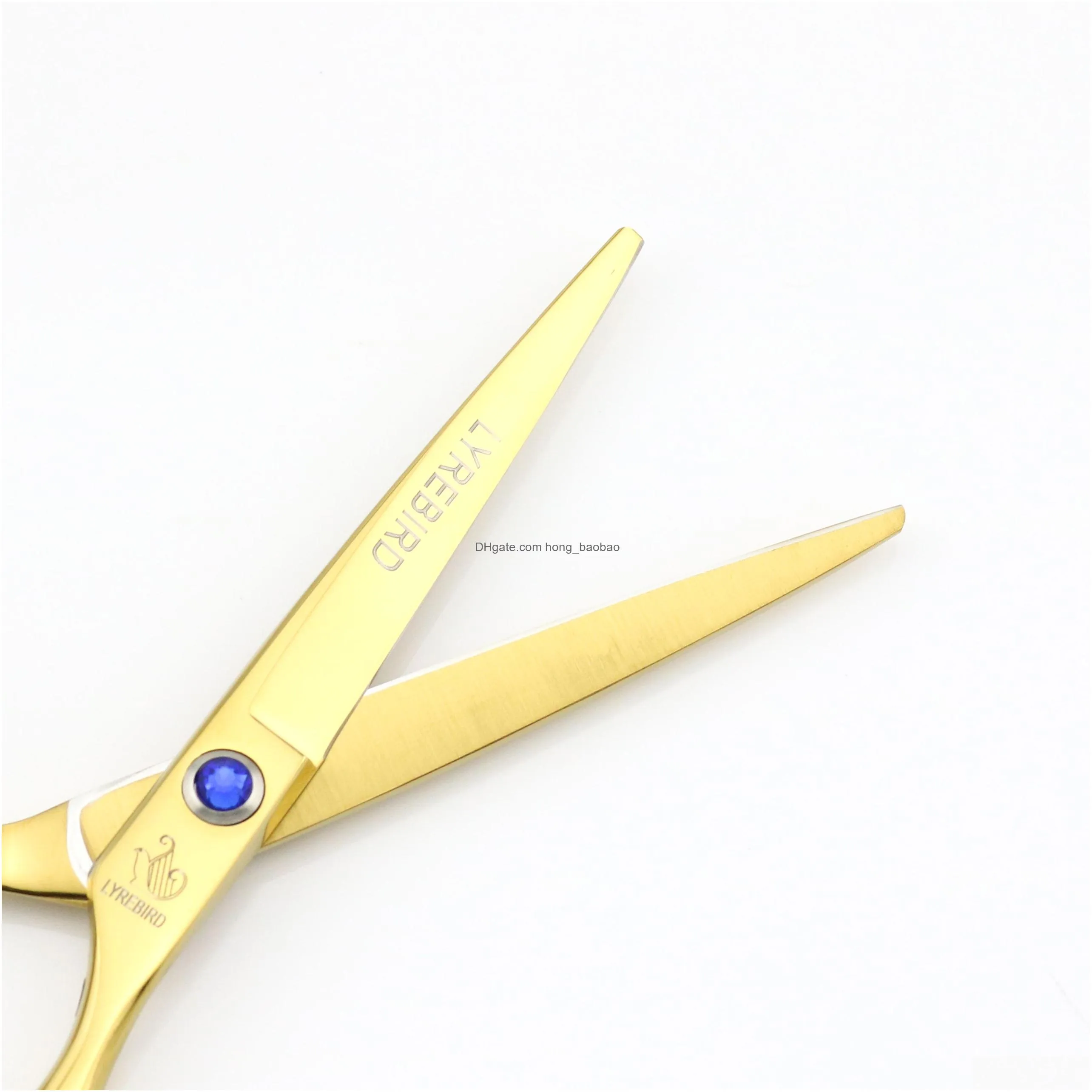 hair scissors 5.5 inch hairdressing scissors golden hair shears hair thinning scissors blue stone lyrebird 