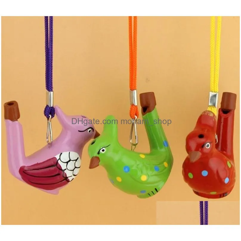 party favor ceramic water bird whistle spotted warbler song chirps home decoration for children kids gifts party favor