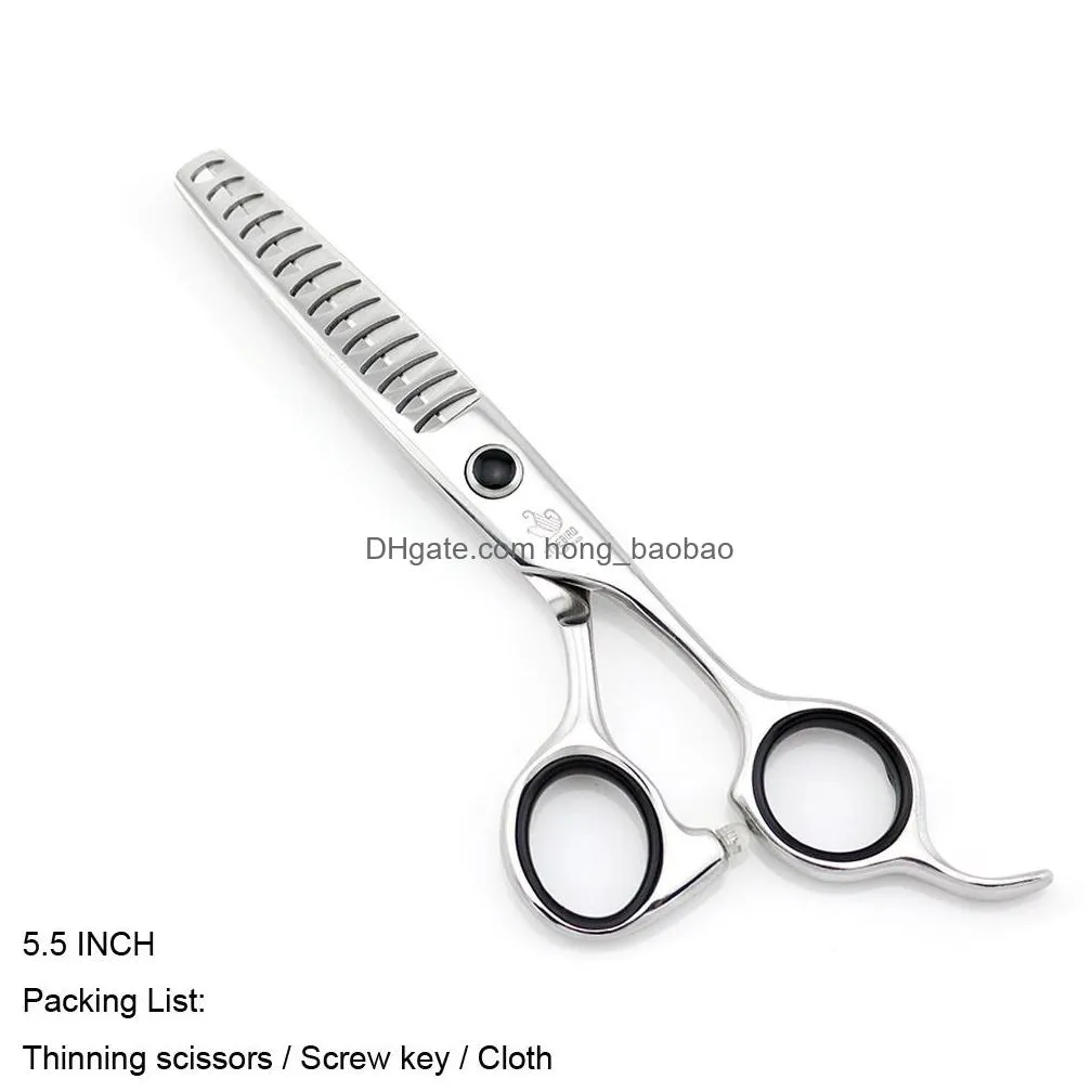 lyrebird high class professional hair scissors 440c japan thinning scissors 5.75 inch 8 teeth 14 teeth 18 teeth 