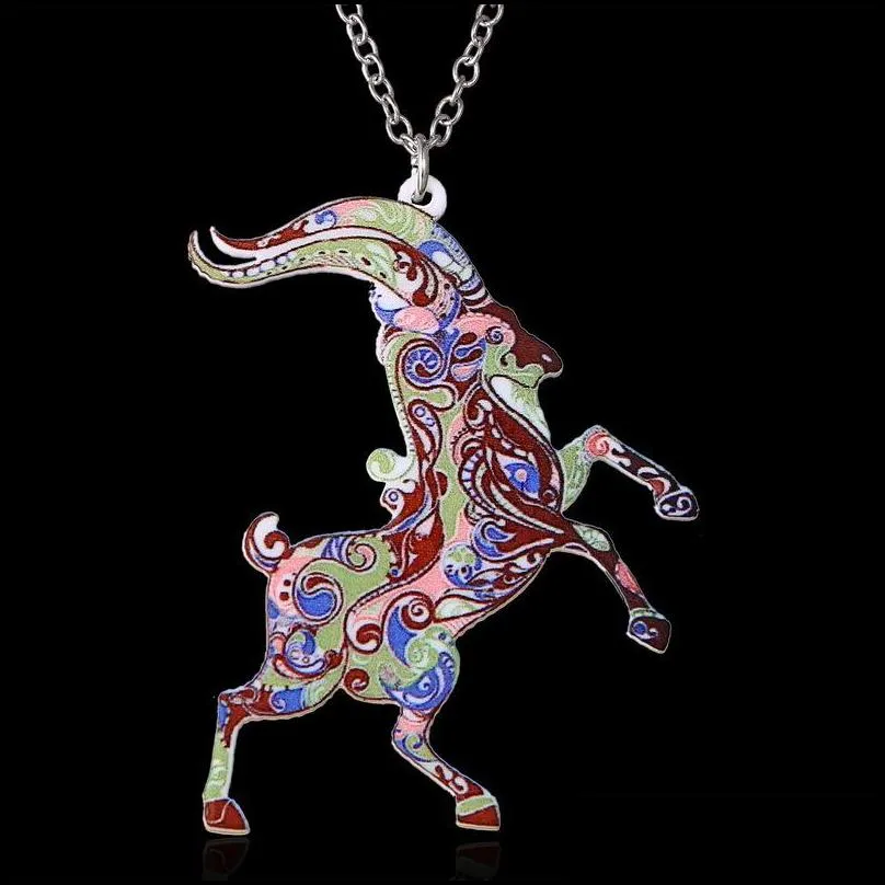 Pendant Necklaces Pendant Second Gram Force Heat Transfer Acrylic Necklace Fashion Animal Sweater Drop Delivery Jewelry Necklaces Pend Dhqxa