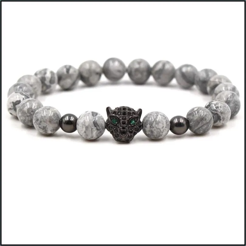 agate natural stone bracelet bead mens bracelets