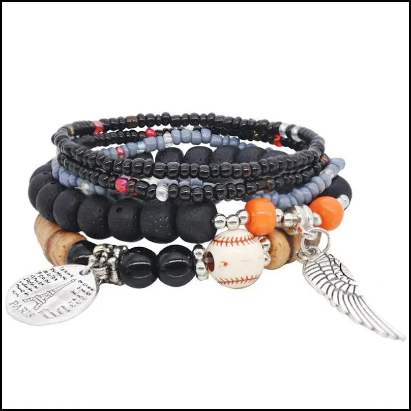 bohemian necklace national wind bracelet female multi-layer stretch rice beads bracelet jewelry
