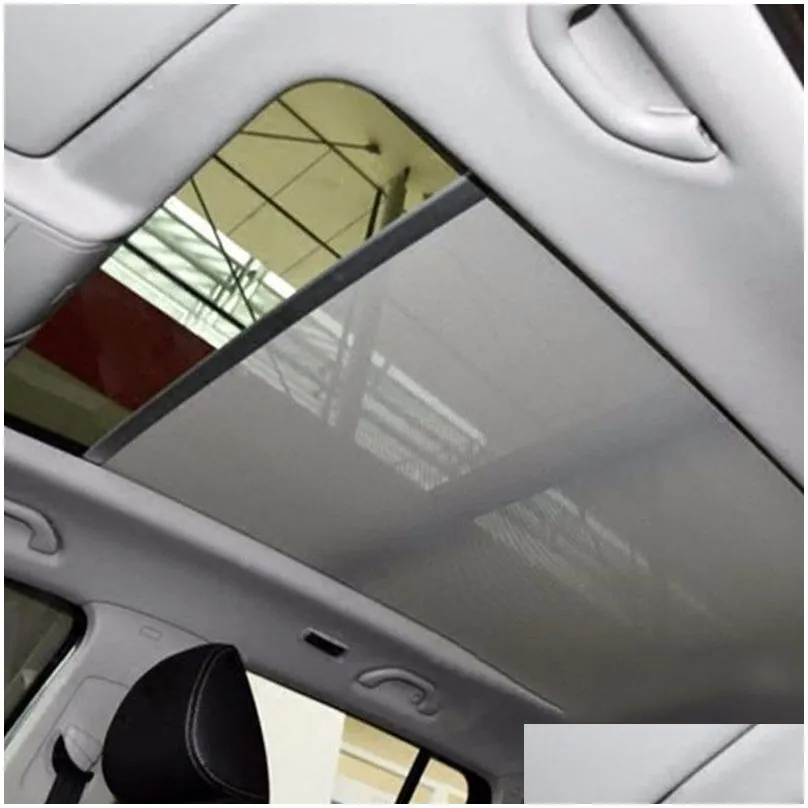 Universal Sun Visor Face Shield Roller skylight shutter sunroof car interior curtain Auto Shutter Sunroof Sunshade Curtain Cloth