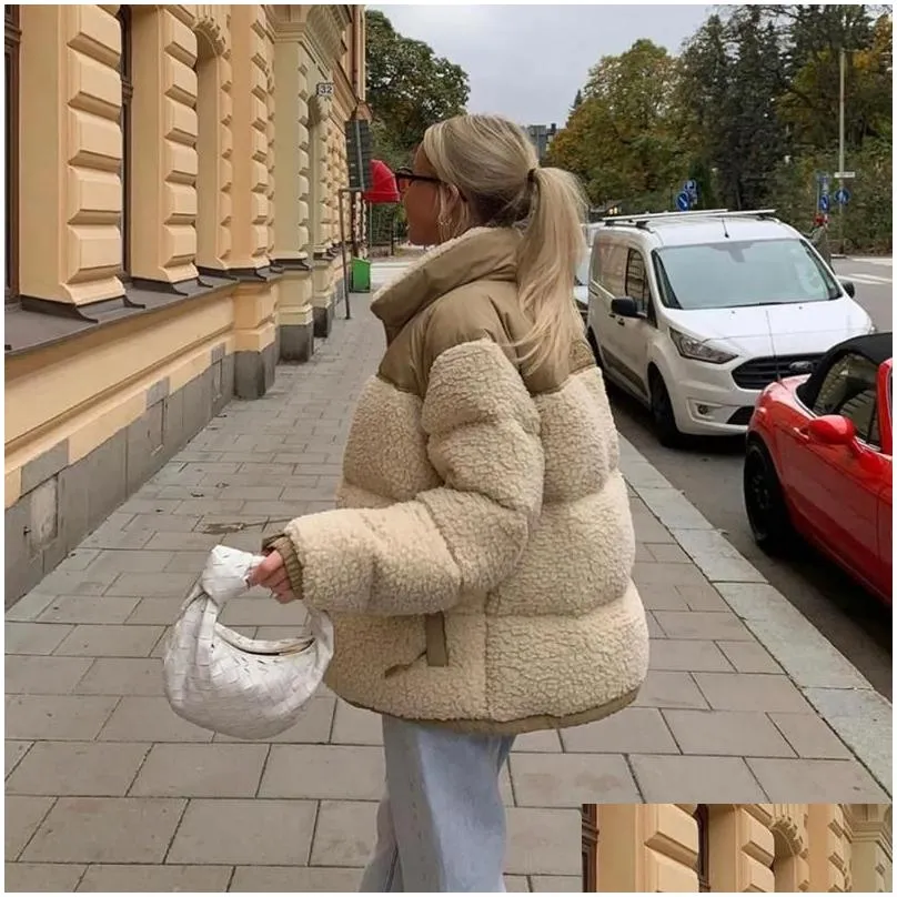 Women`S Jackets Womens Jackets Winter Fleece Jacket Women Faux Shearling Outerwear Coats Female Suede Fur Coat Men Warm Thickened Lamb Dhfmv