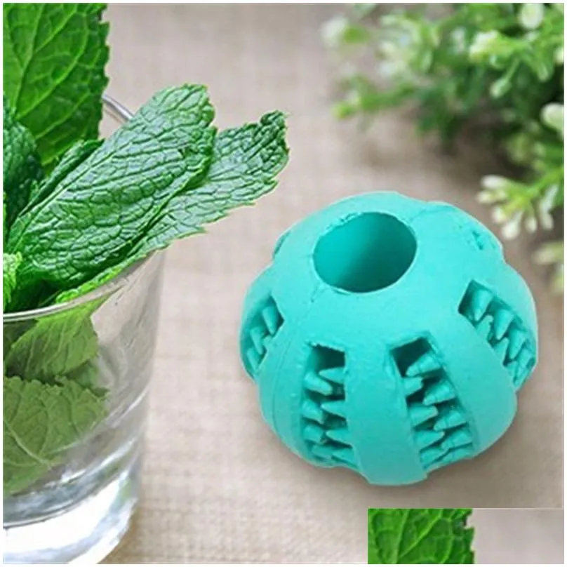 Dog Toys & Chews Pet Toys Rubber Elastic Watermelon Ball Dog Gnawing Molar Supplies 682 R2 Drop Delivery Home Garden Pet Supplies Dog Dhtem