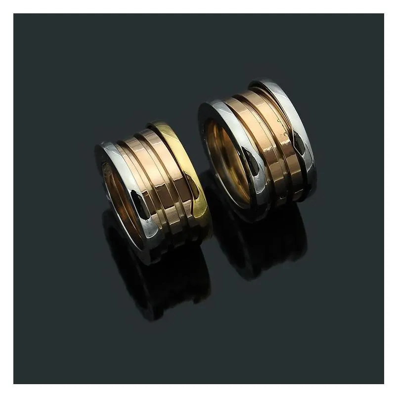 High quality luxury nail ring design Titanium steel rings men and women Valentine`s Day gift