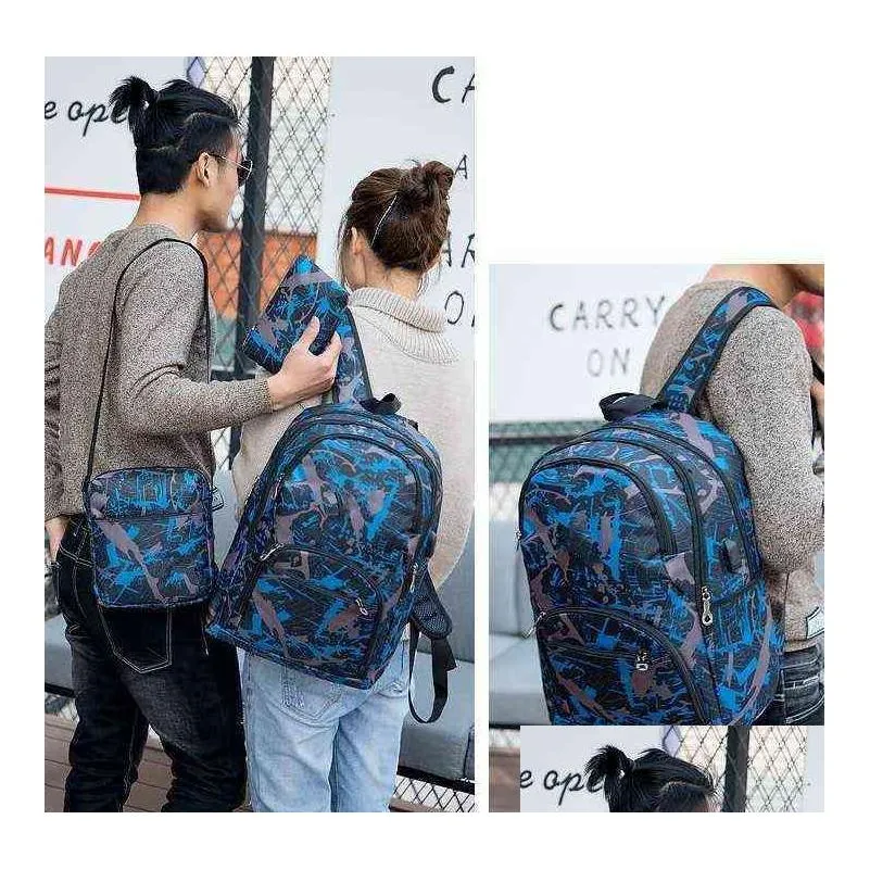 2025 TOP QUALITY out door outdoor bags camouflage travel backpack computer bag Oxford Brake chain middle school student bag many colors