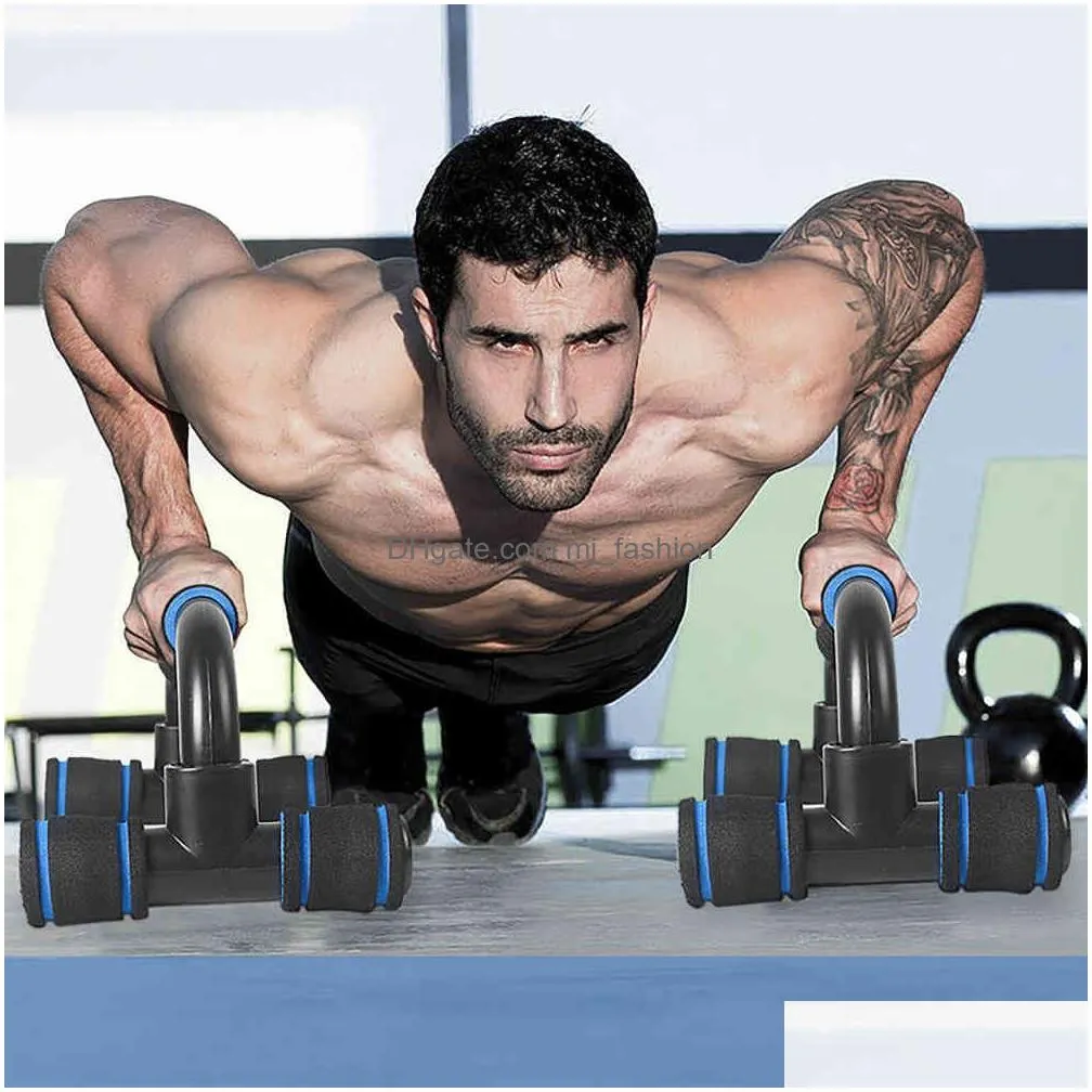 Push-Ups Stands Men Push Up Bracket Outdoor Fitness Equipment Power Rack Muscle Chest Expand Push-Ups Stands Body Building Drop Delive Dhvgj