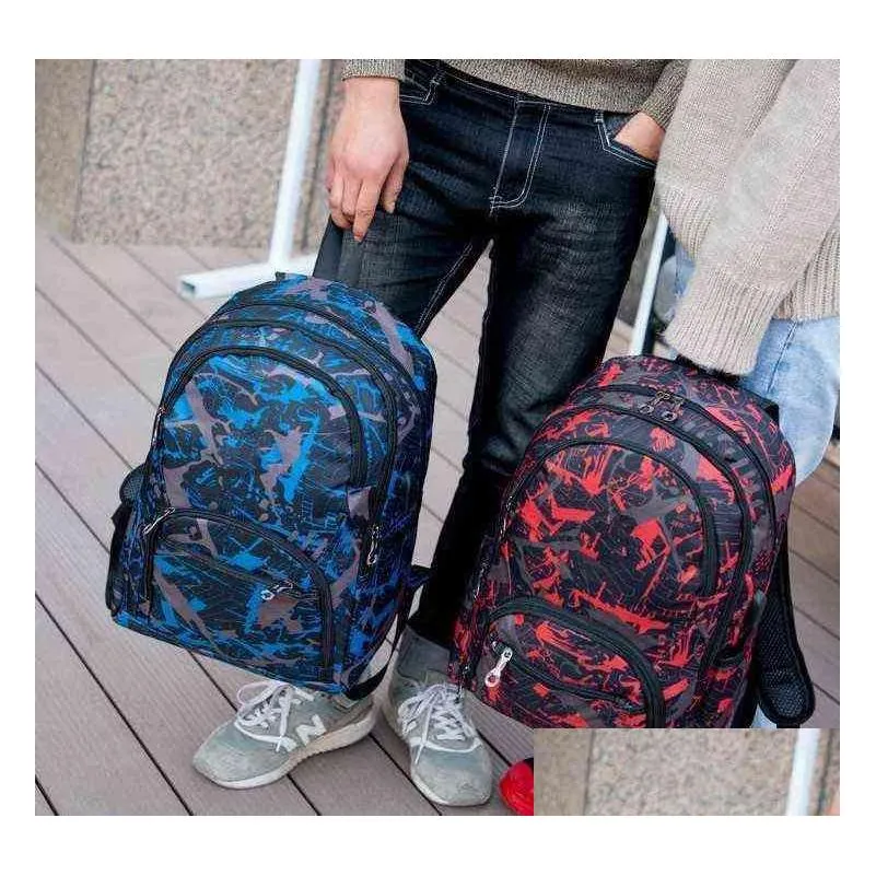 2025 TOP QUALITY out door outdoor bags camouflage travel backpack computer bag Oxford Brake chain middle school student bag many colors