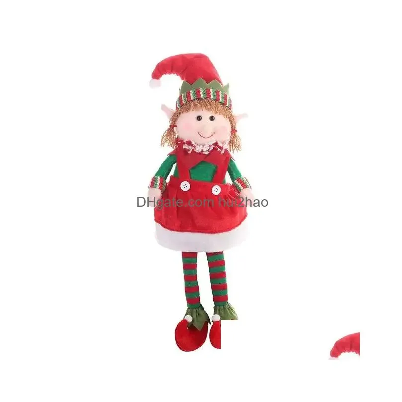 dolls big size christmas plush leg elf doll ornaments boys and girls toy year home decorations tree 231124