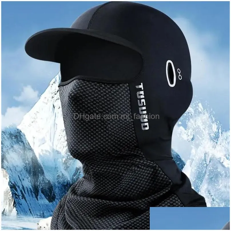 Cycling Caps & Masks Cycling Caps Masks Riding Helmet Mask Front Sun Protection Design Fast Drying Hat Sunsn Ice Silk Breathable Drop Dhwpr
