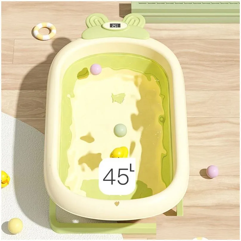 Bathing Tubs Seats Baby Folding Tub Baby Tub 0-6 years old Large size born Baby Products Bath Seat Bathtub Children`s Baby Shower Tub Wash basin