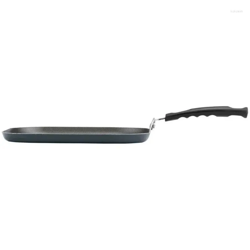 Pans 11-Inch Gray Non-Stick Steel Square Griddle