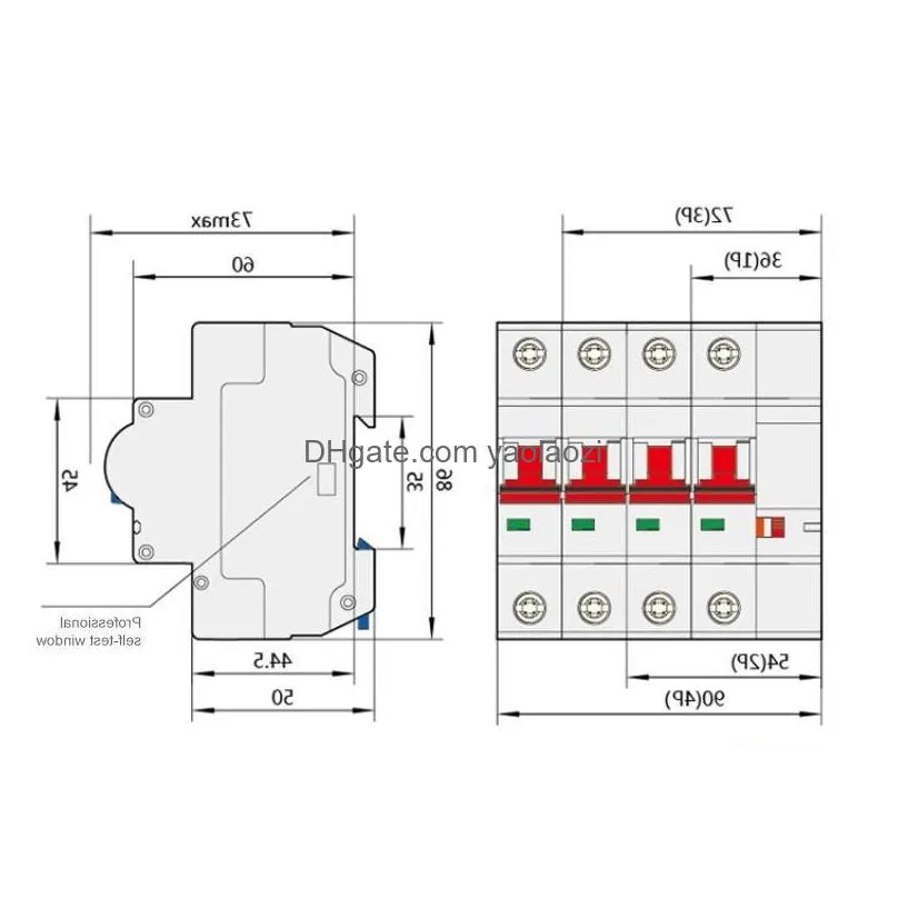 zjsb9-80z tuya wifi circuit breaker smart life timer remote control 2p intelligent wireless switch factory runan