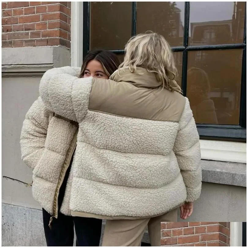 Women`S Jackets Womens Jackets Winter Fleece Jacket Women Faux Shearling Outerwear Coats Female Suede Fur Coat Men Warm Thickened Lamb Dhfmv